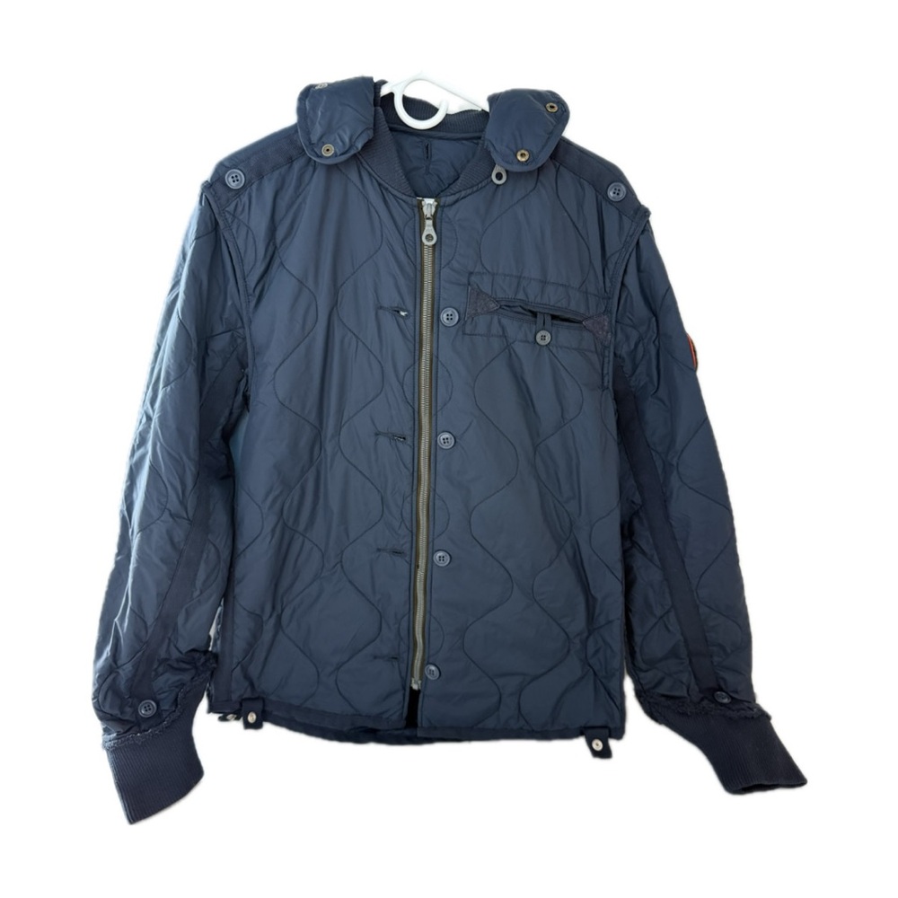 Men's Navy Quilted Jacket